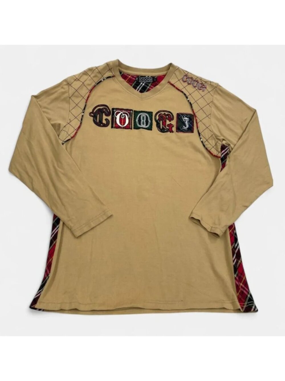Coogi Australia Vintage 1990's Long Sleeve Rugby Polo Shirt Men's Large
